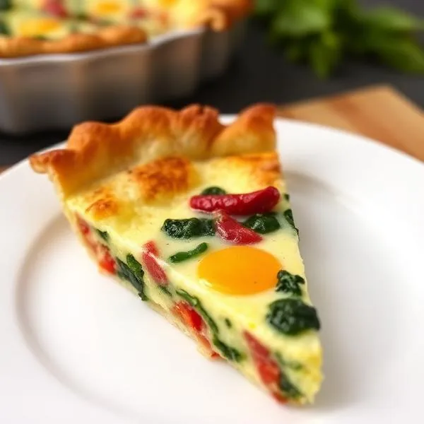TARTA DE HUEVO CON VEGETALES